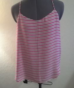 Loft sleeveless striped top